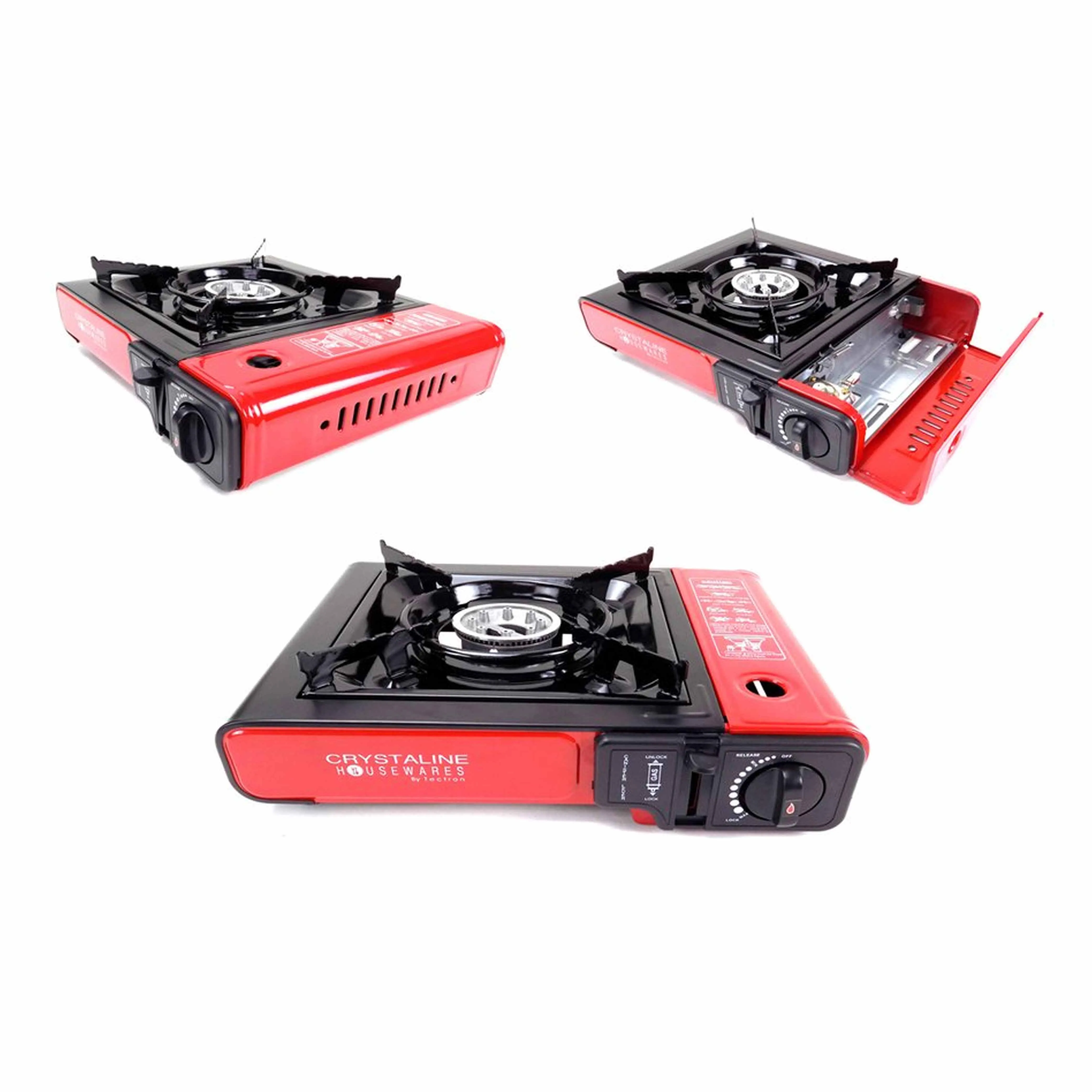 1 Portable Gas Stove Backpacking Camping Burner Carrying Case Outdoor Cooking