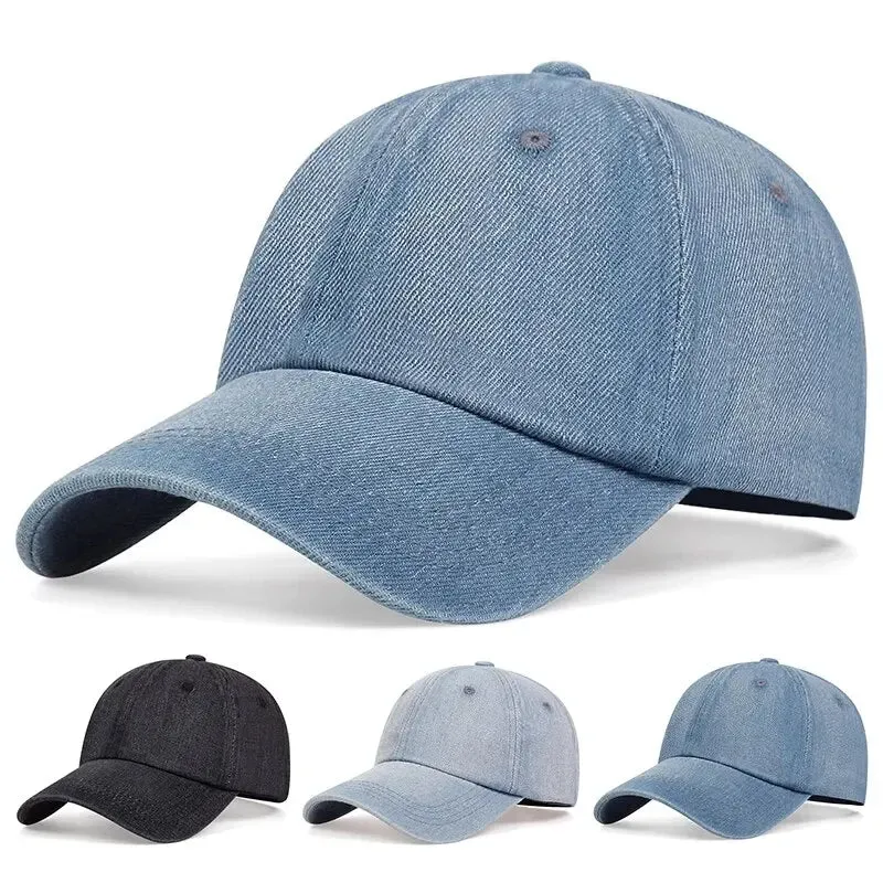 Adjustable Denim Washed Baseball Cap / Hat For Outdoor Wear
