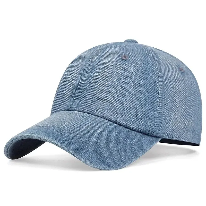 Adjustable Denim Washed Baseball Cap / Hat For Outdoor Wear