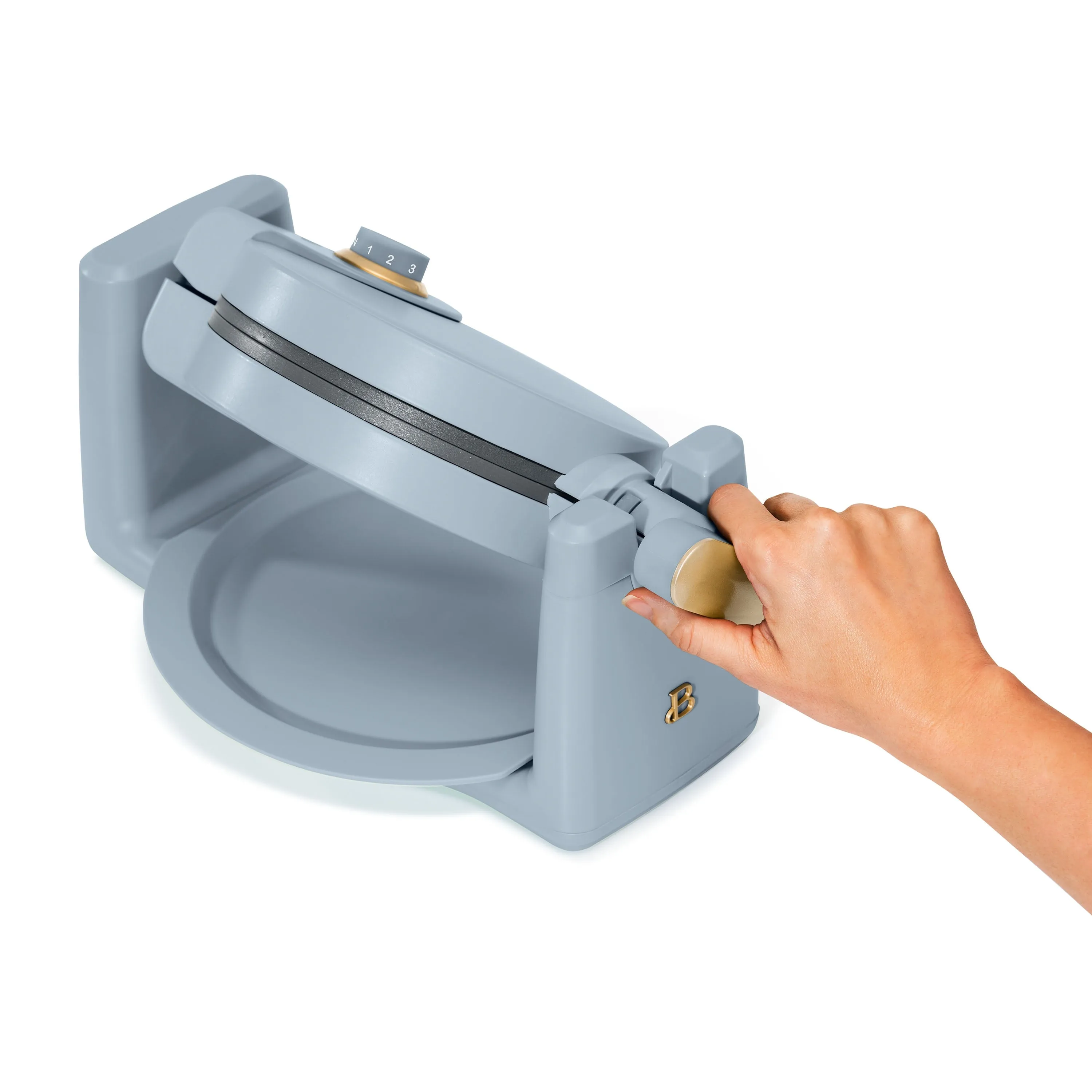 Beautiful Rotating Belgian Waffle Maker, Cornflower Blue by Drew Barrymore