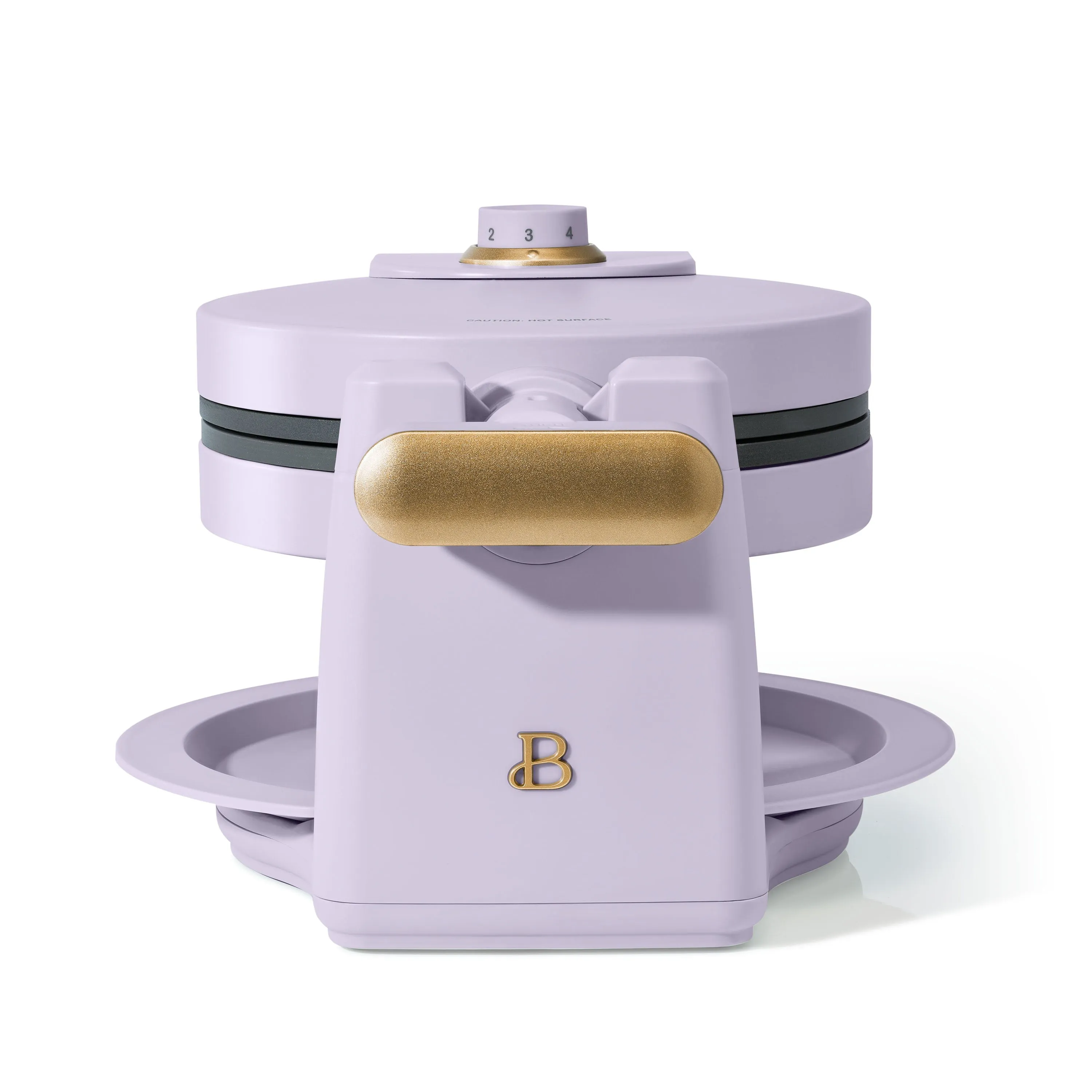 Beautiful Rotating Belgian Waffle Maker, Lavender by Drew Barrymore