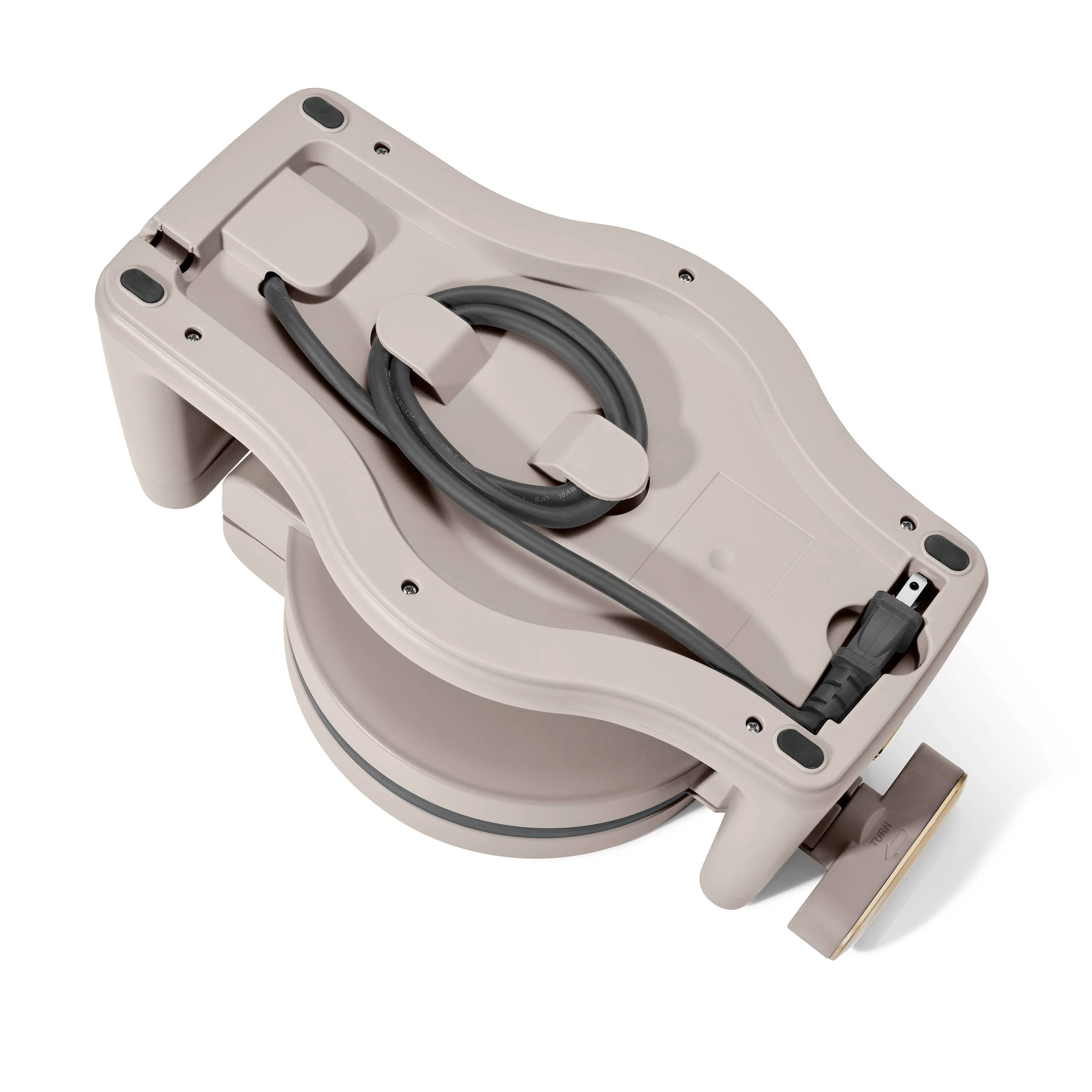 Beautiful Rotating Belgian Waffle Maker, Porcini Taupe by Drew Barrymore