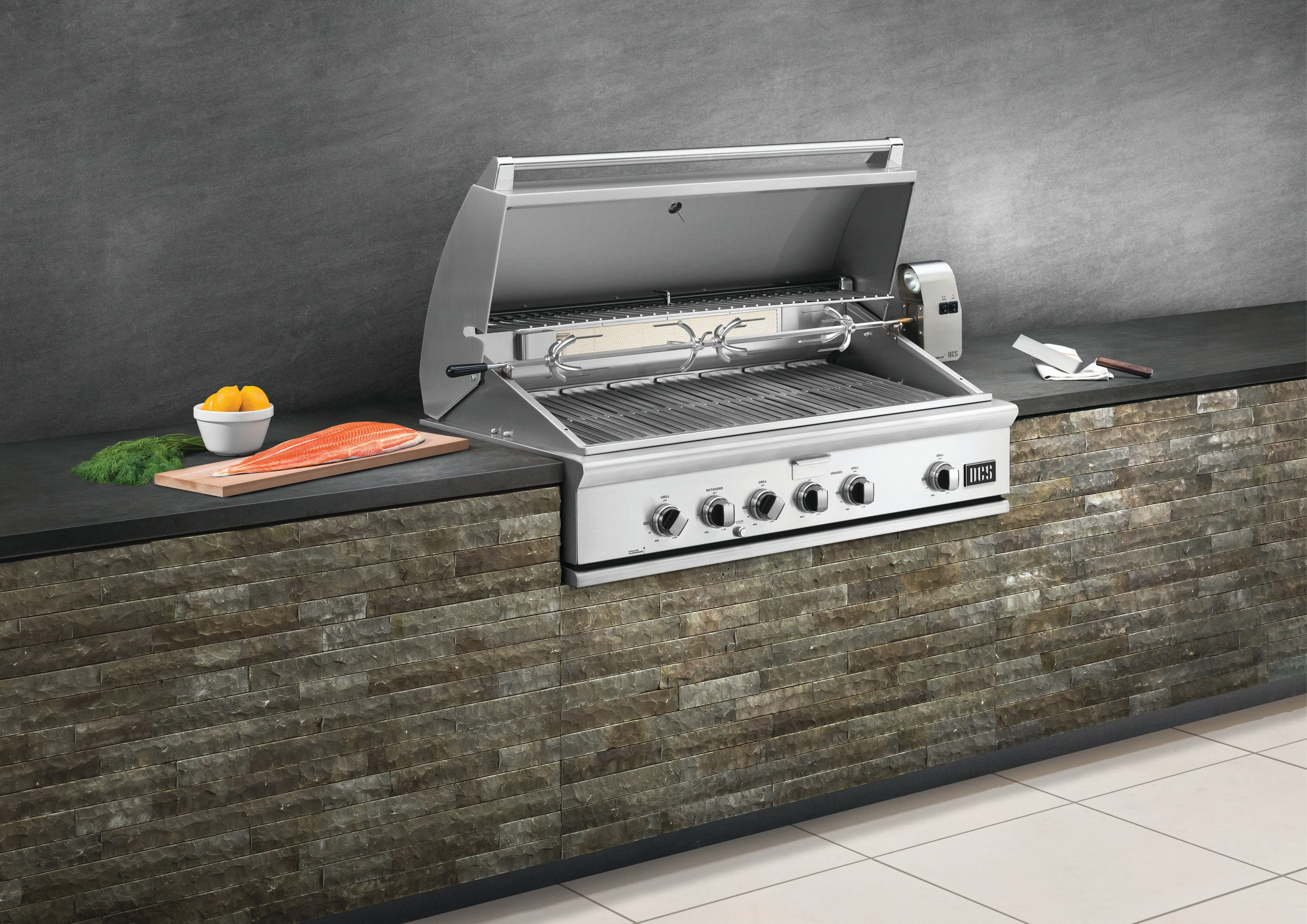 DCS Series 7 Built-in BBQ 48" with Rotisserie Kit