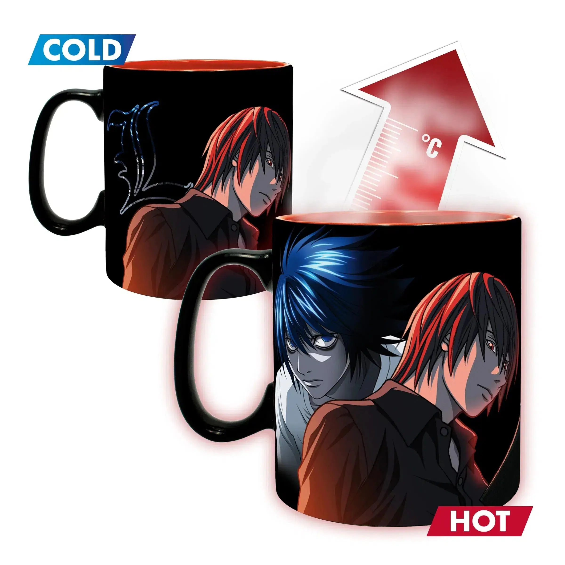 Death Note - Light and Ryuk Heat-Change Ceramic Mug (16 oz.) - ABYstyle