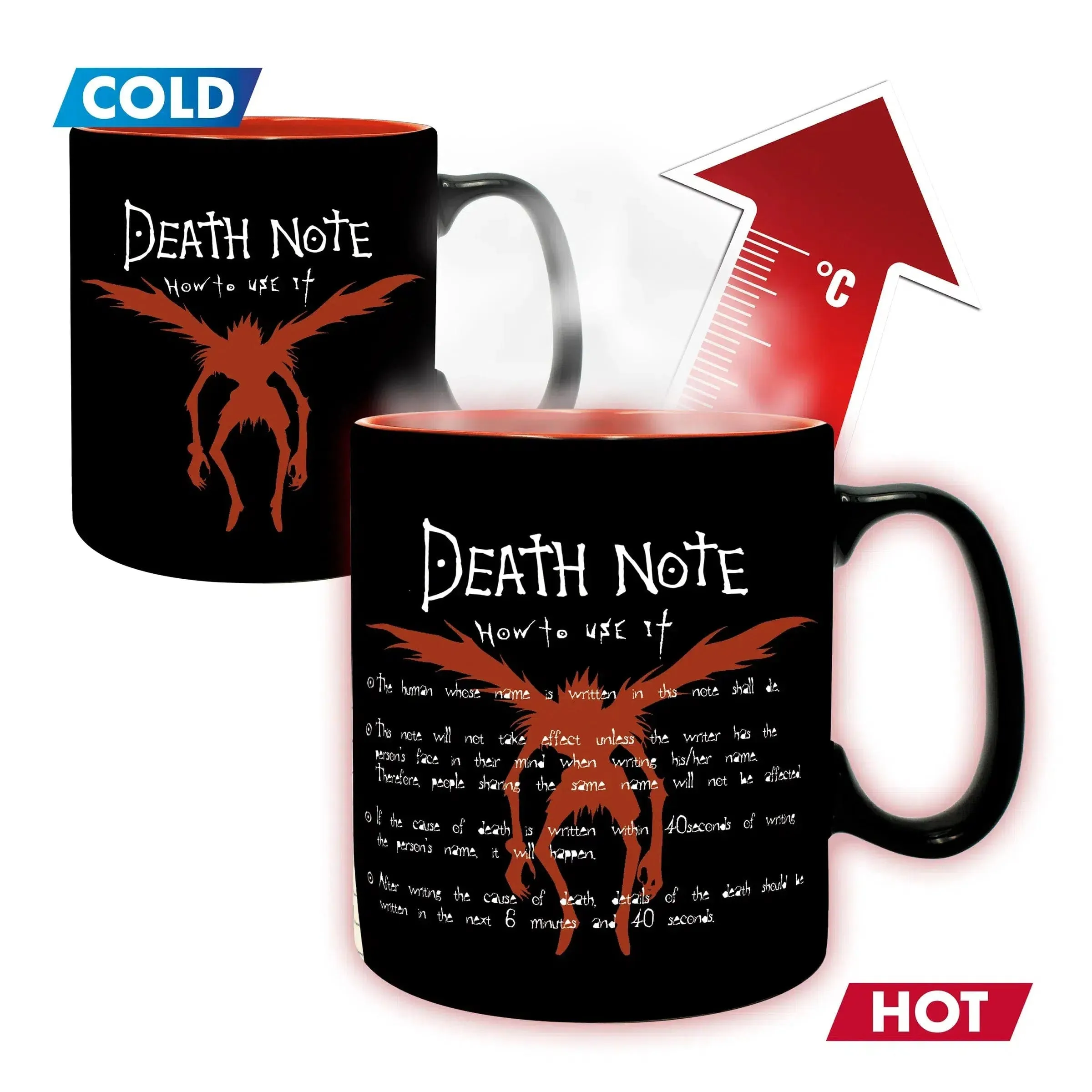 Death Note - Light and Ryuk Heat-Change Ceramic Mug (16 oz.) - ABYstyle
