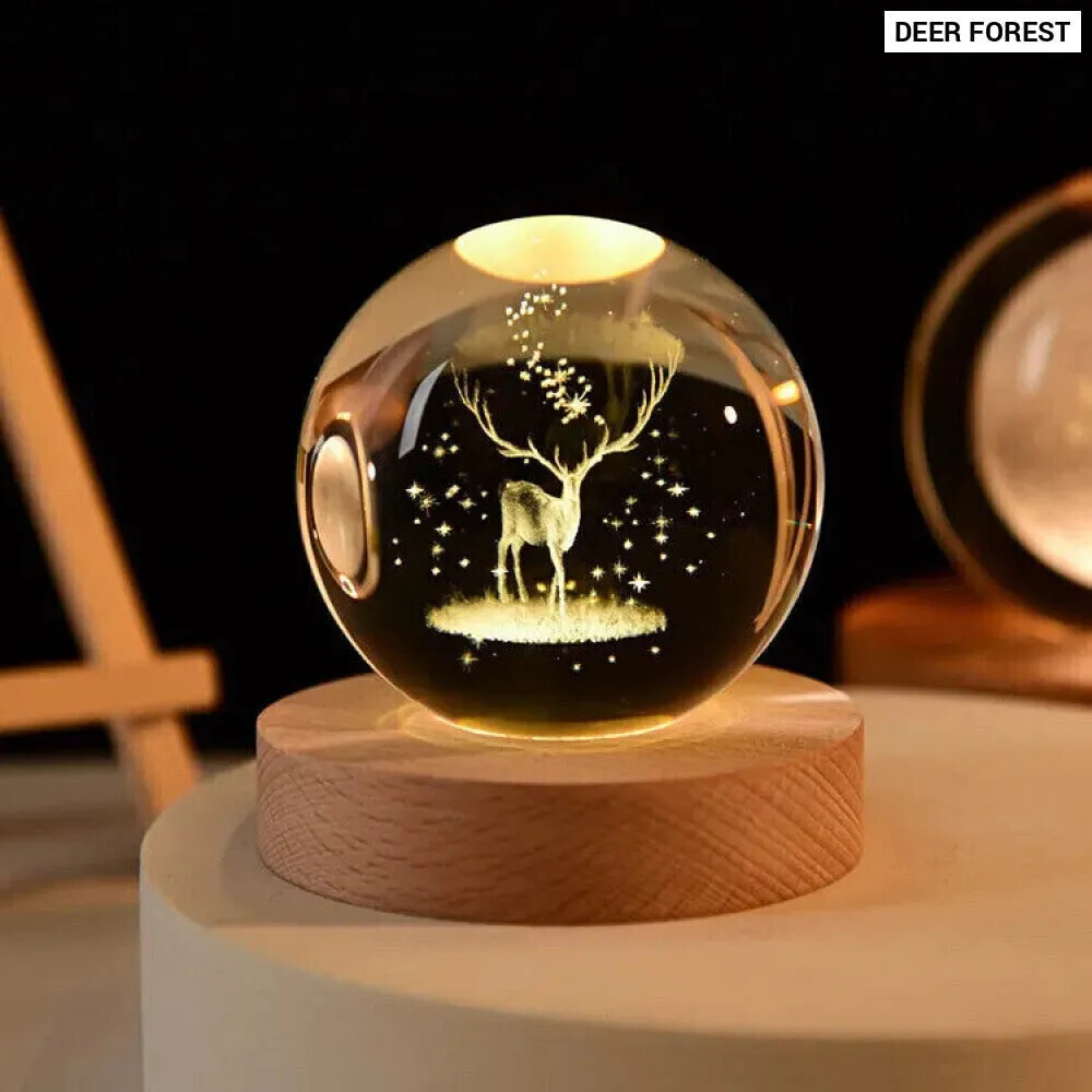 Galaxy Crystal Ball Night Light