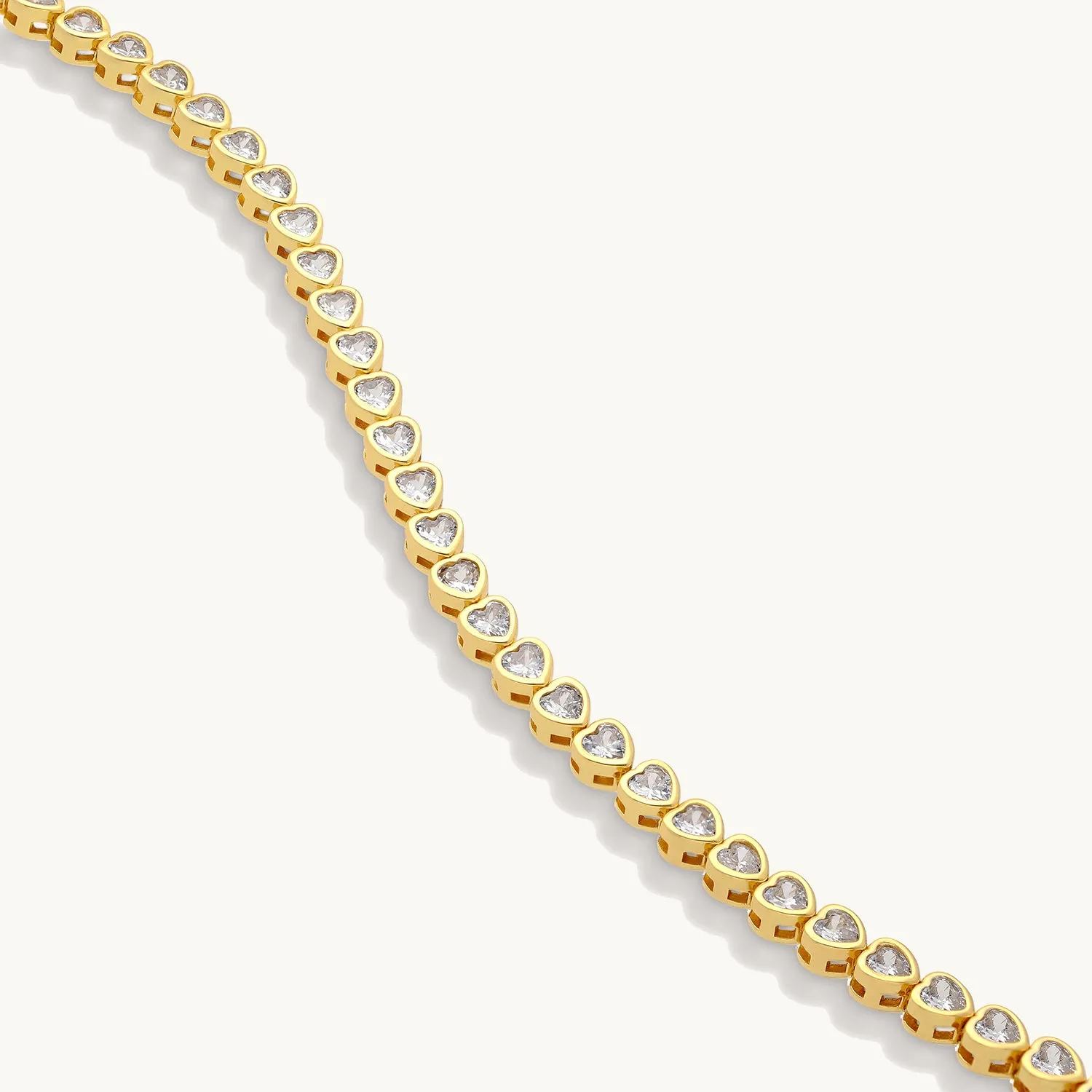 Heart Tennis Bracelet