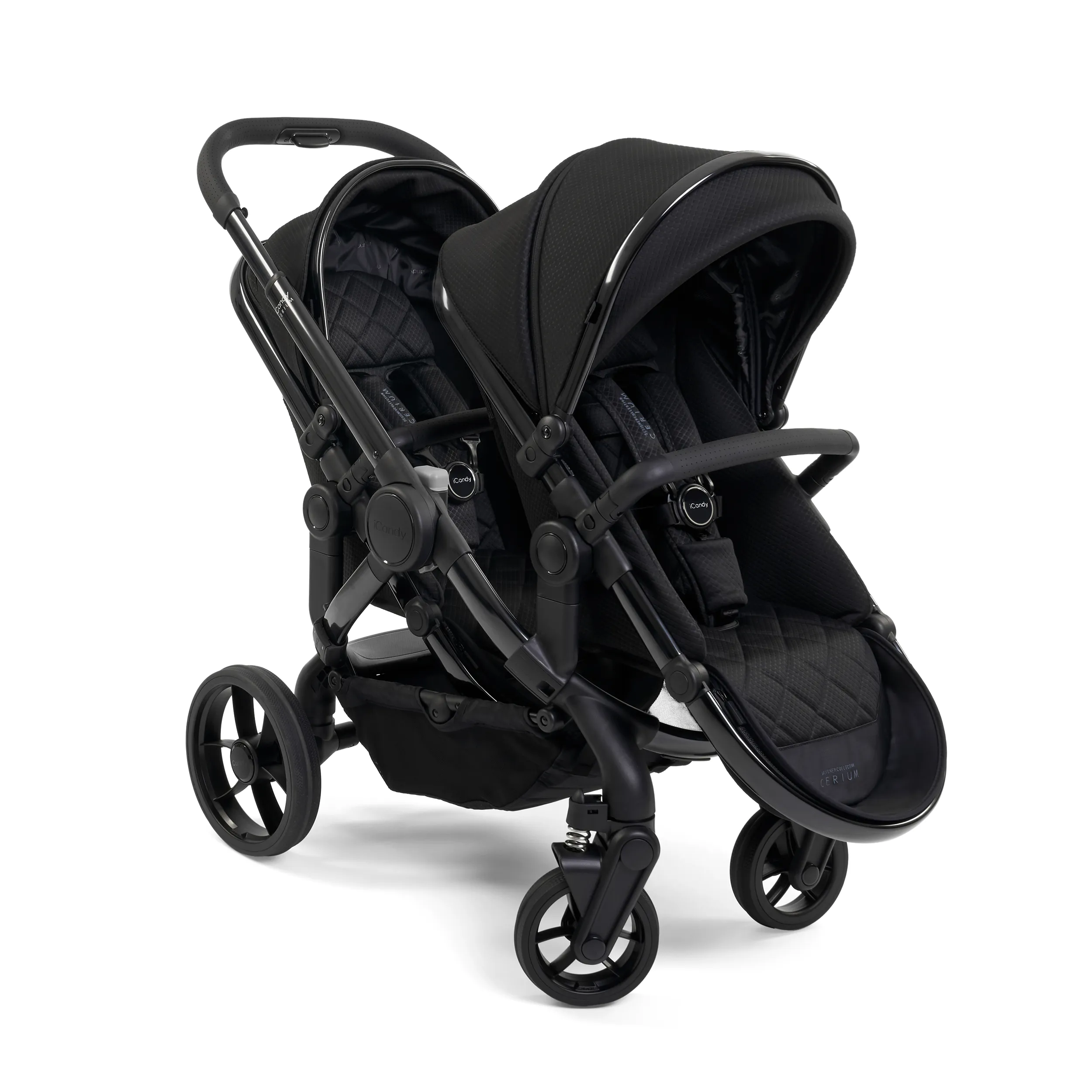 iCandy Peach 7 Cerium Double Cybex Travel System in Black