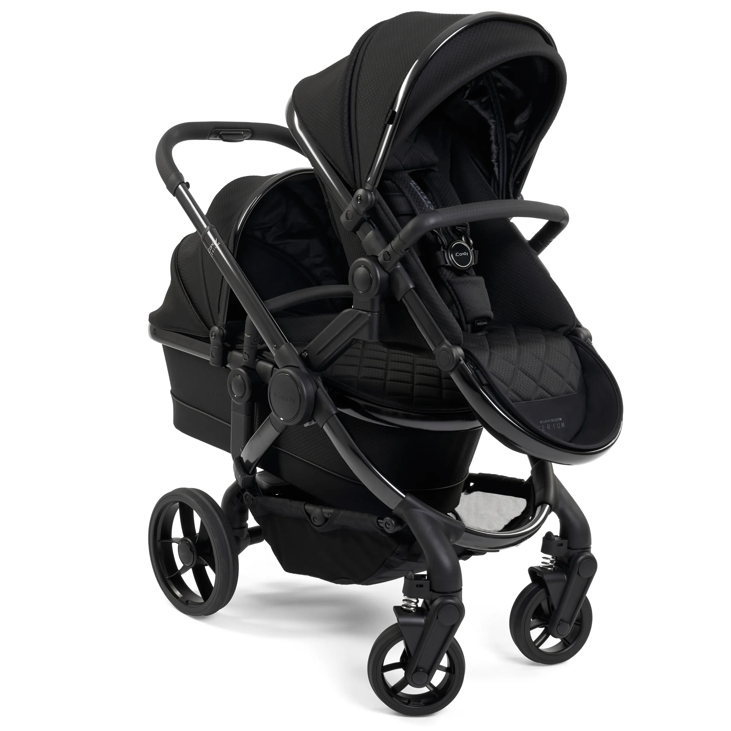 iCandy Peach 7 Cerium Double Cybex Travel System in Black