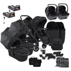 iCandy Peach 7 Cerium Twin Complete Cocoon Bundle in Black