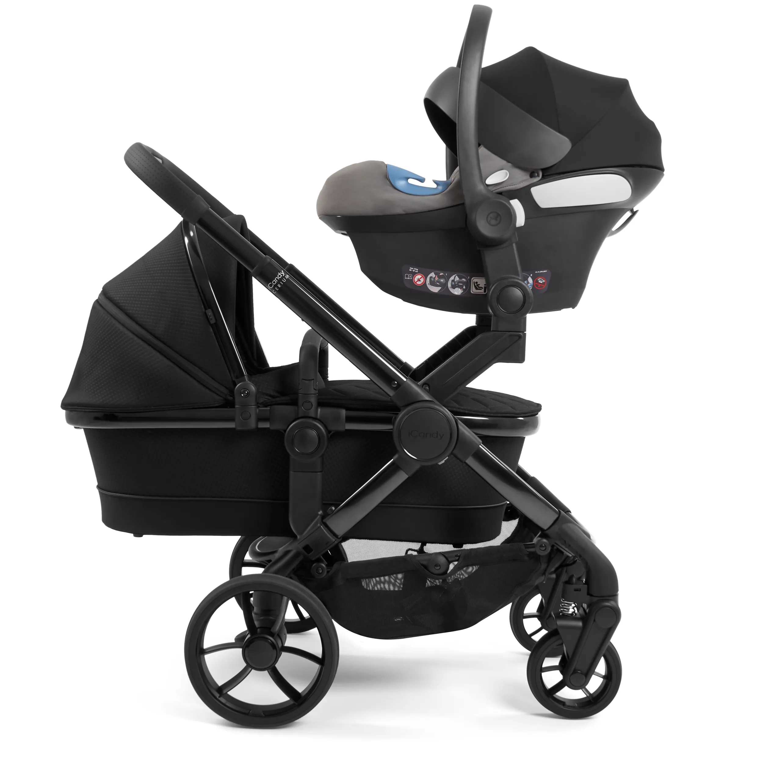 iCandy Peach 7 Cerium Twin Complete Cocoon Bundle in Black