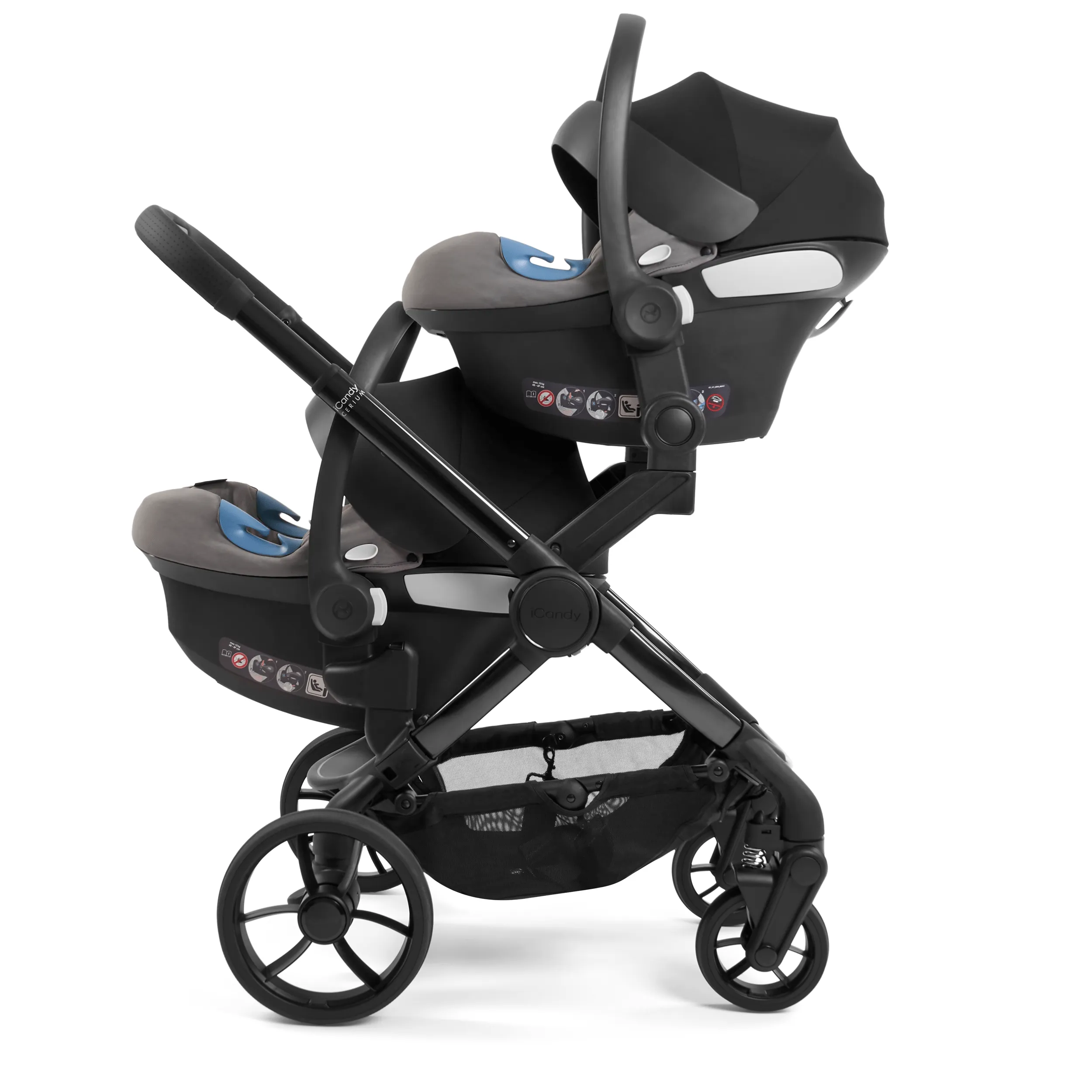 iCandy Peach 7 Cerium Twin Complete Cocoon Bundle in Black