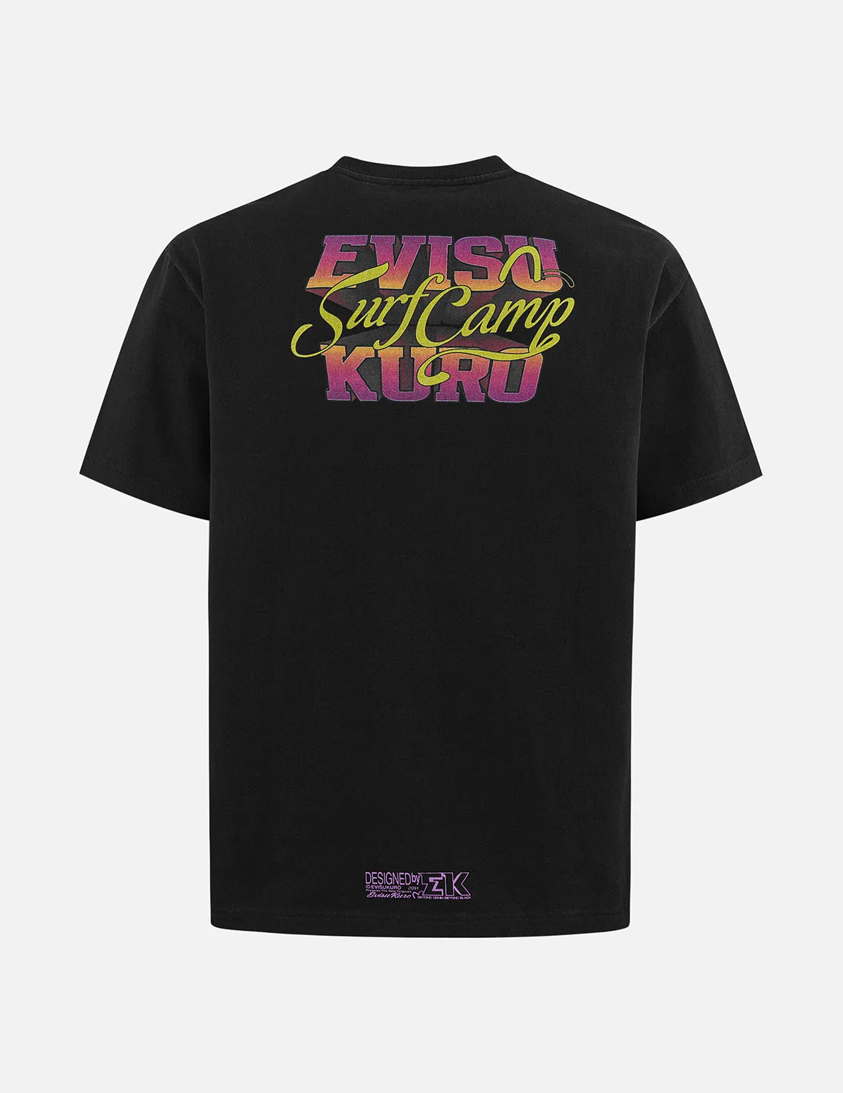 Logo Embroidery and Surf Camp Print Regular Fit T-shirt