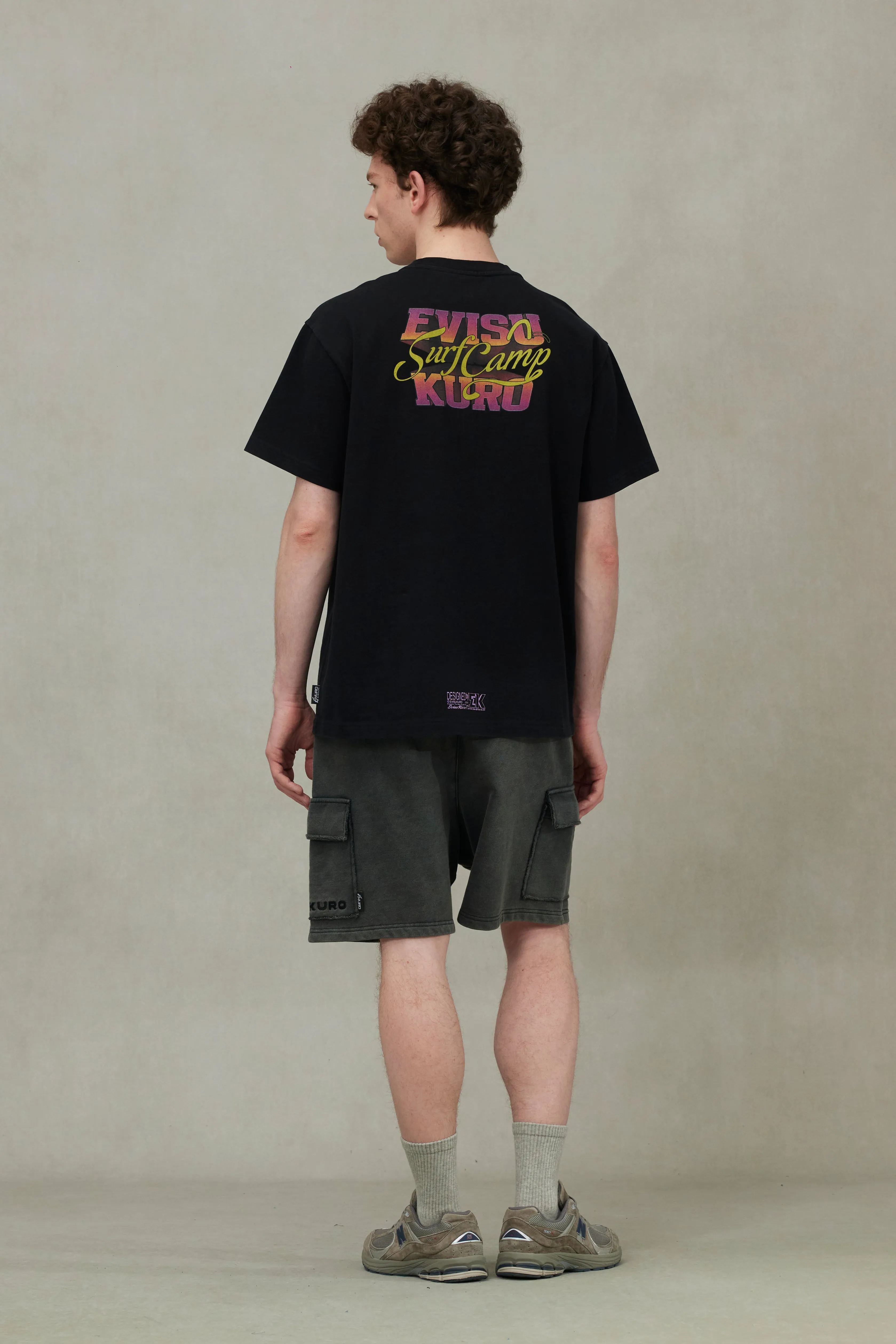 Logo Embroidery and Surf Camp Print Regular Fit T-shirt