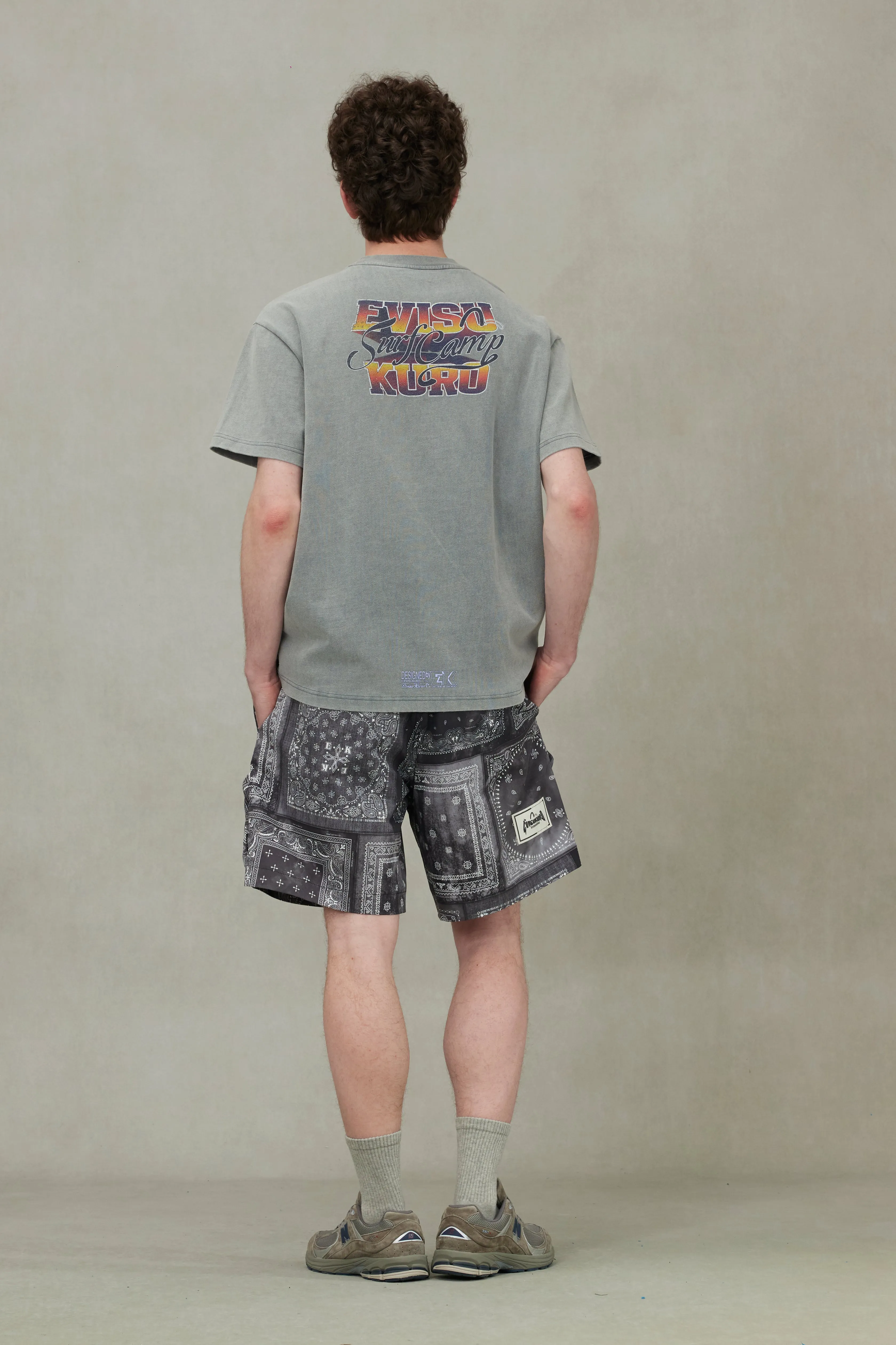 Logo Embroidery and Surf Camp Print Regular Fit T-shirt