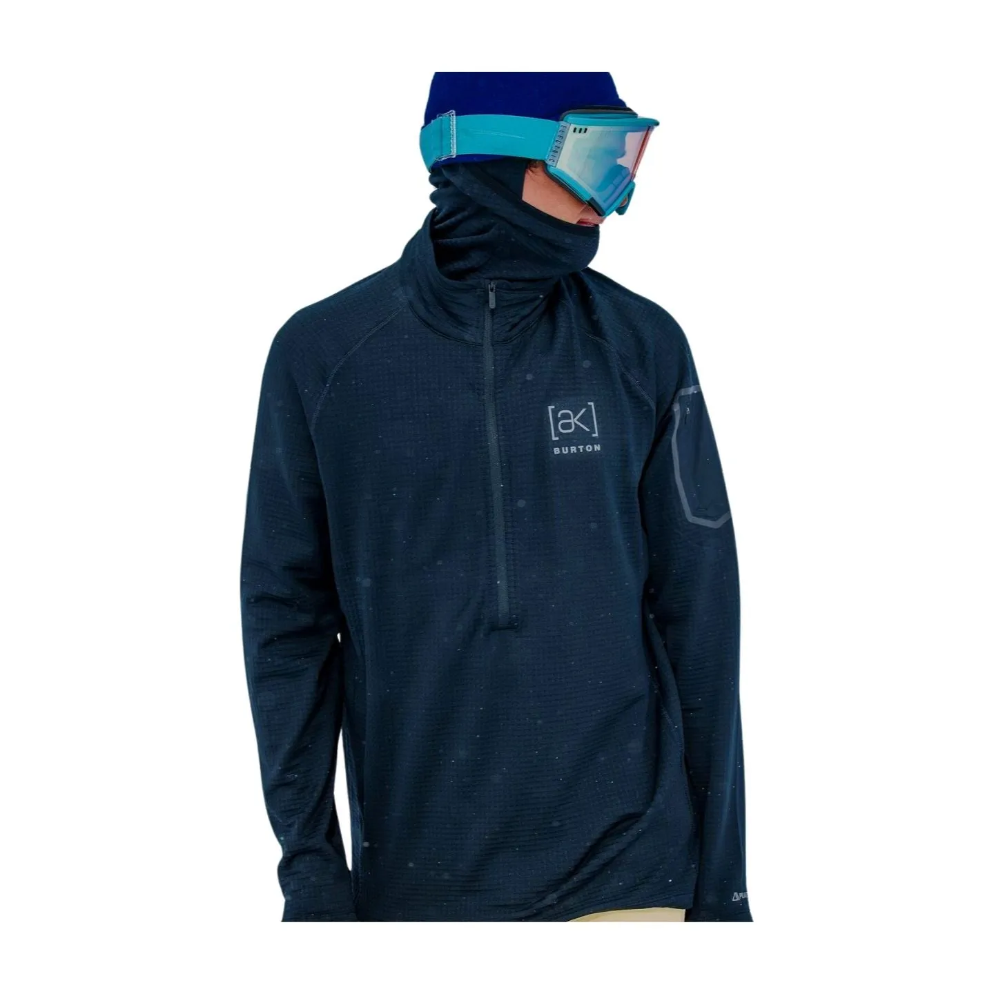 Men's Burton [ak] Helium Power Grid Half-Zip Fleece