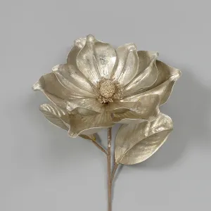 Metallic Platinum Eva Magnolia 22.5" Stems