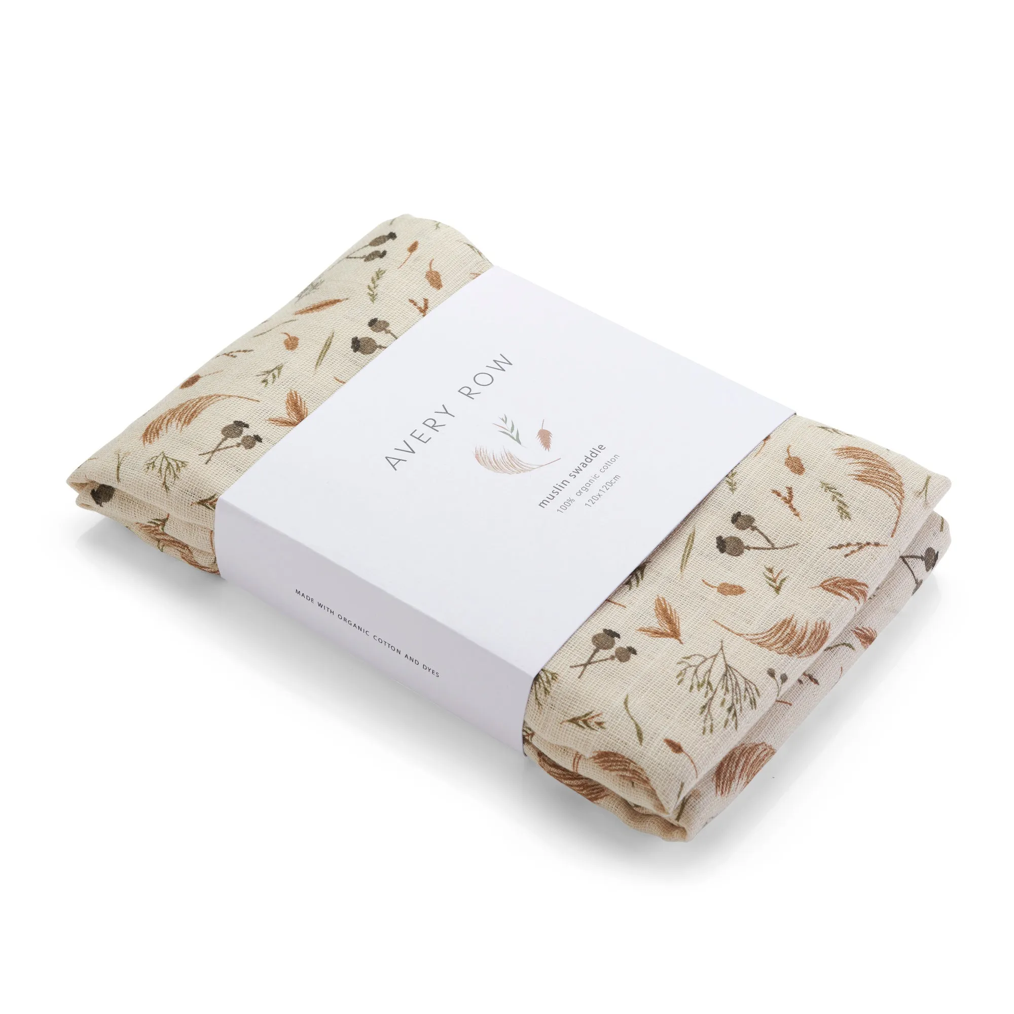 Organic Blanket Swaddle Muslin 'Grasslands'