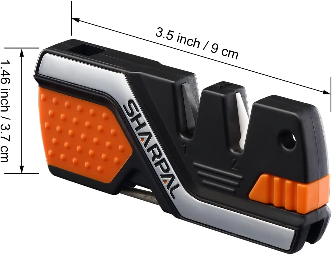 Outil de survie 6 en 1 avec allume-feu Affteur pour couteaux de poche Tige dafftage diamante Aiguise et Polit tous les couteaux d'extrieur et cuisine Sifflet inclus | Fitnessterapy