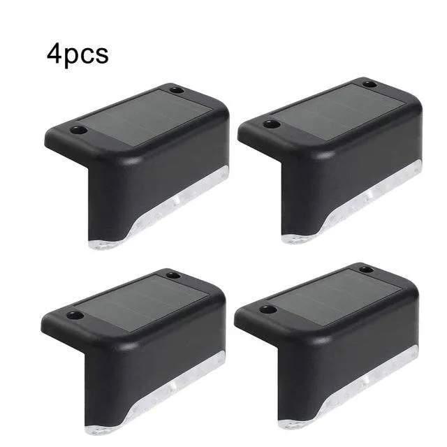 Solar Lamp Balcony Fence Lights Waterproof Path Stair Wall Lighting White Garden Landscape Step Deck Lights LED