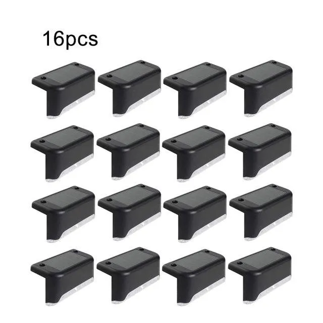 Solar Lamp Balcony Fence Lights Waterproof Path Stair Wall Lighting White Garden Landscape Step Deck Lights LED