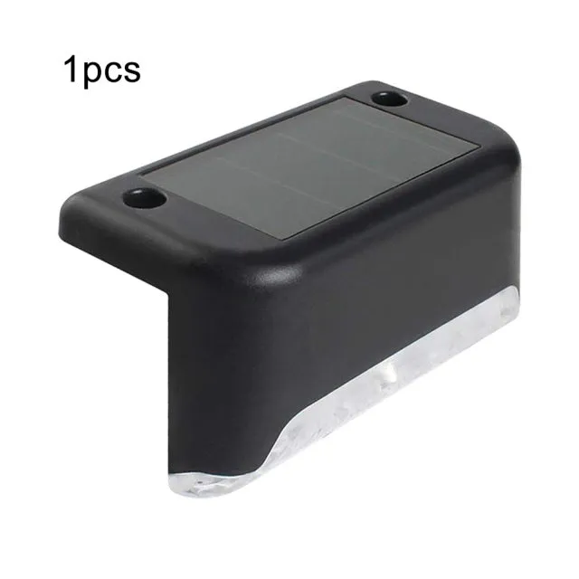 Solar Lamp Balcony Fence Lights Waterproof Path Stair Wall Lighting White Garden Landscape Step Deck Lights LED