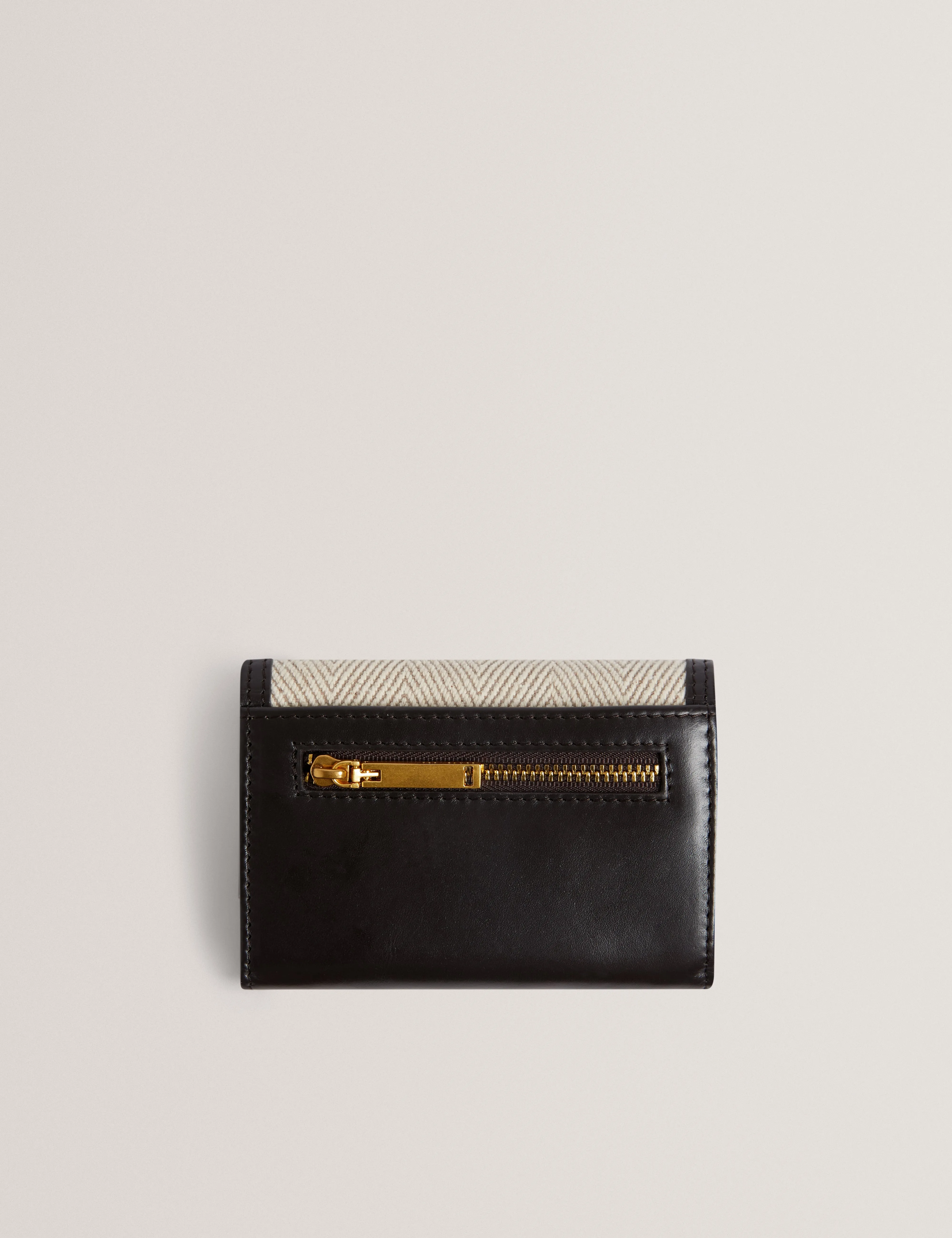 Tashi Herringbone Canvas Small Bag Brn-Choc