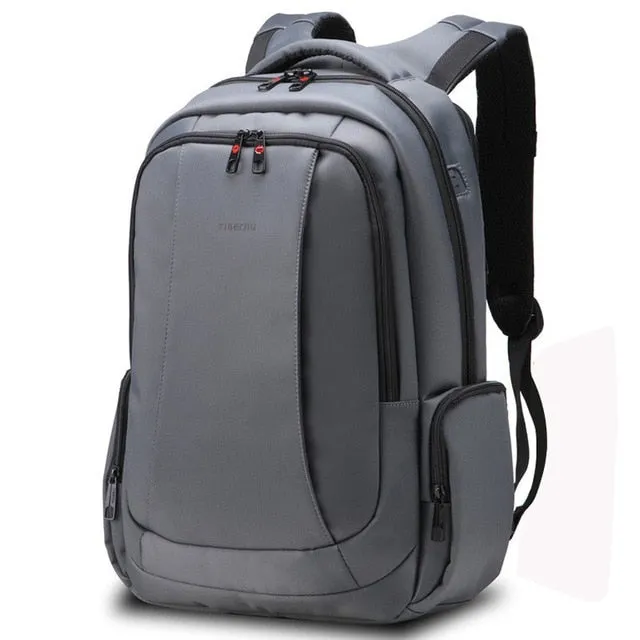 Tigernu Anti Theft Nylon 27L Men 15.6 inch Laptop Backpacks School Fashion Travel Backpacking Backpack Male Backpack For Laptop