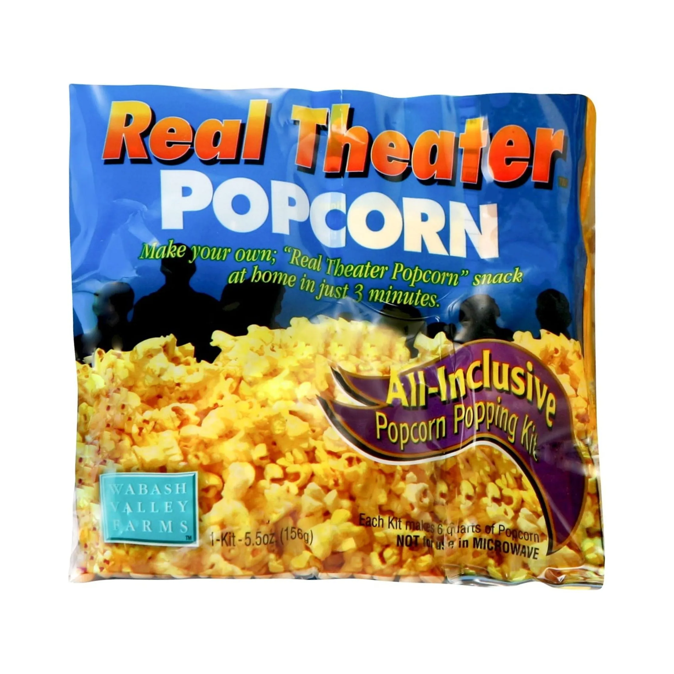 Whirley-Pop Stainless Steel Stovetop Popcorn Popper with Real Theater All-Inclusive Popping Kit - Silver